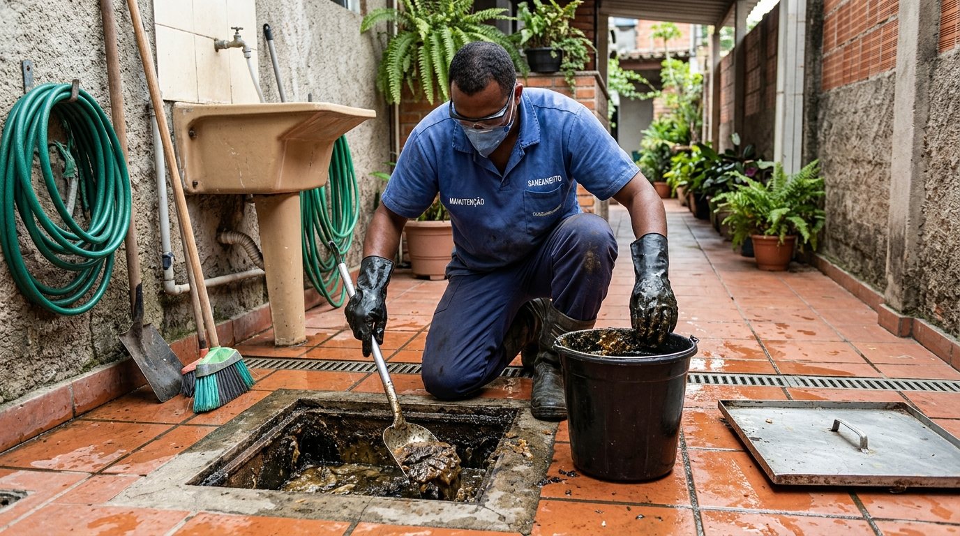 Limpeza de Caixa de Gordura Comercial em Ribeirão Preto‑SP